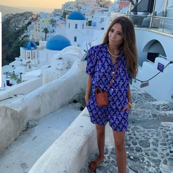 ZARA BUTTON DOWN PRINTED BLOUSE - Picture 3 of 10